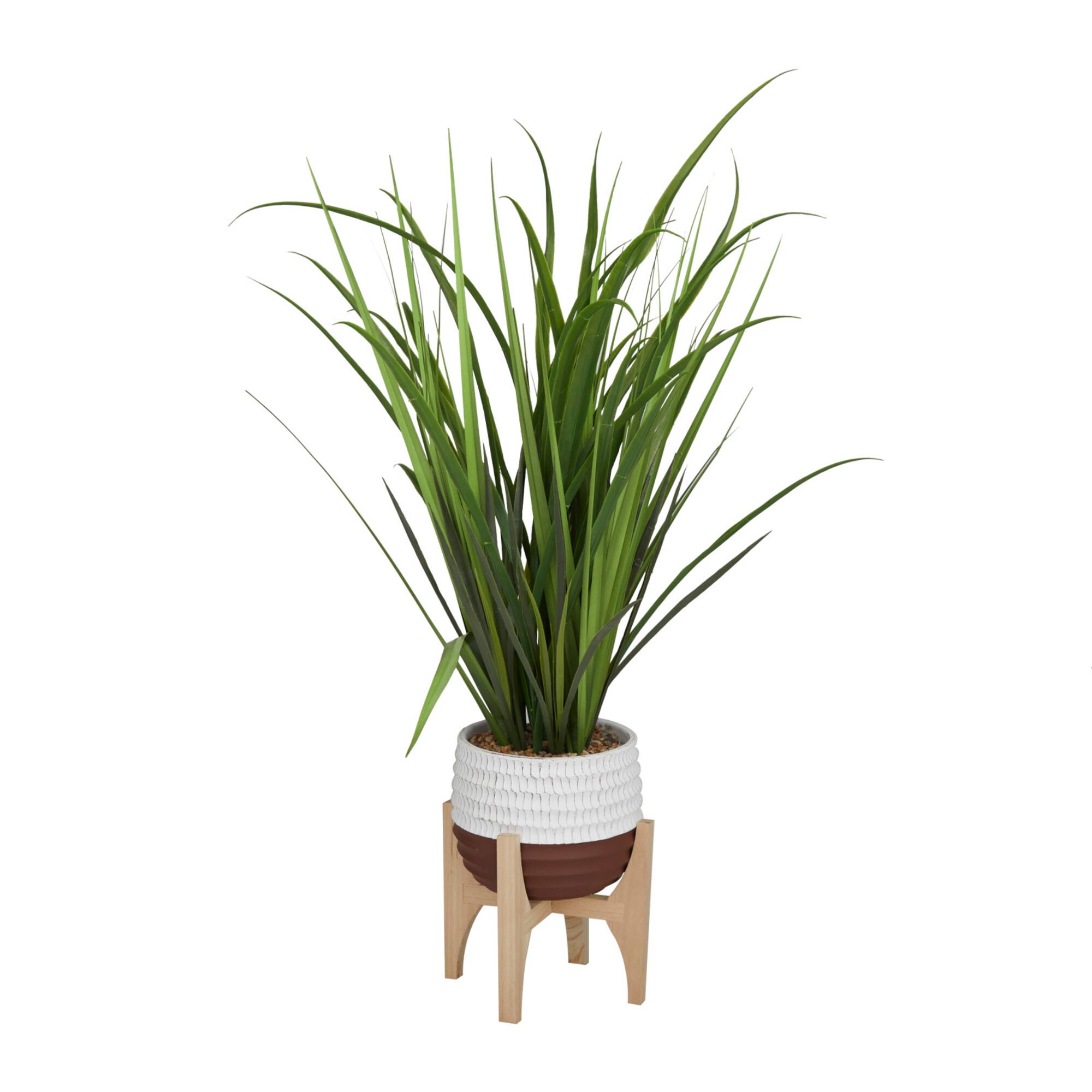 3ft. Potted Green Grass Contemporary Artificial Foliage